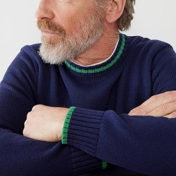 J. Crew Heritage cotton tipped sweater L - Picture 4 of 9